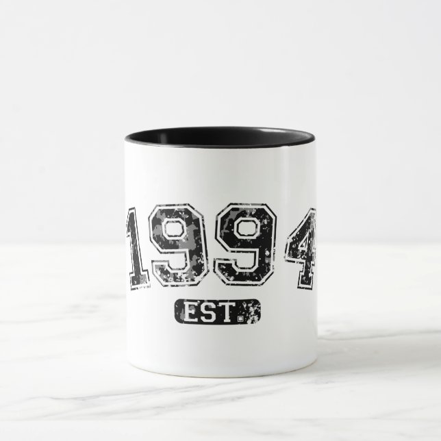 Taza Vintage Retro 1994 Grunge Est. Gráfico Establecido (Centro)