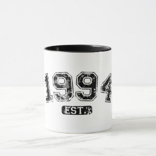 Taza Vintage Retro 1994 Grunge Establecido Gráfico