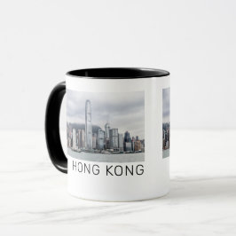 Taza Vintage retro del paisaje urbano de la isla de Hon