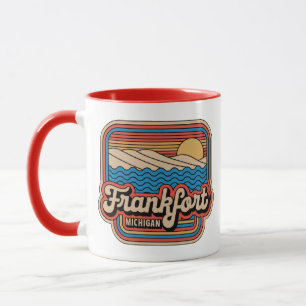Taza Vintage retro Michigan de Frankfort 70