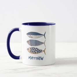Taza Vintage Retro Molestias Sardina,Personalizado Pesc