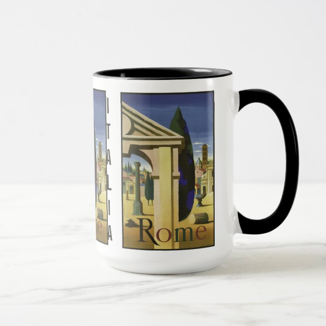 Taza Vintage Rome personalizado mugs (Derecha)