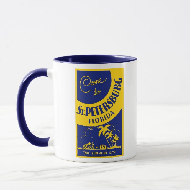 Taza Vintage St. Petersburg Florida (Izquierda)