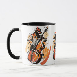 Taza Vintage Stylish Jazz Bass Player