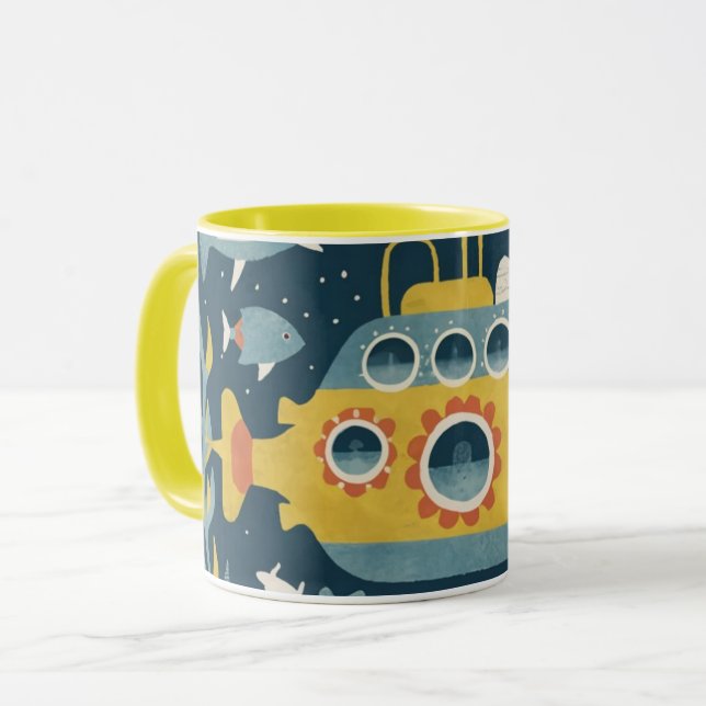 Taza vintage submarine mug (Anverso izquierdo)