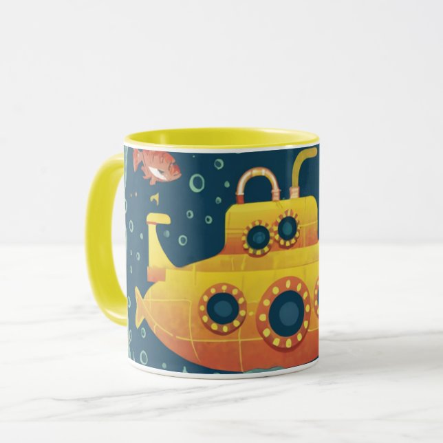 Taza vintage submarine mug (Anverso izquierdo)