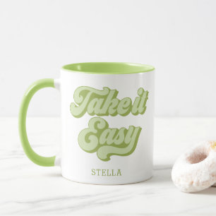 Taza Vintage Take It Easy estilo retro Mug