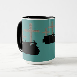 TAZA VINTAGE VINTAGE CROSS JESUS