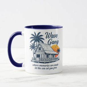 Taza Vintage Wave Gang Cabin Beach Tee   Los Recuerdos 