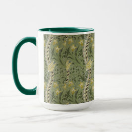 Taza Vintage William Morris Daffodil Amarillo Floral