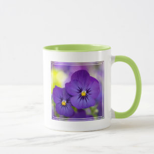 Taza Violas púrpuras