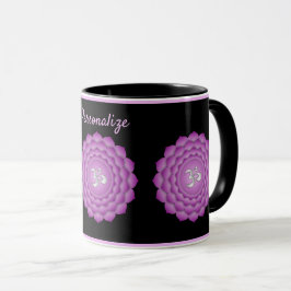 Taza Violet Chakra Zen Yoga Namaste Personalizado