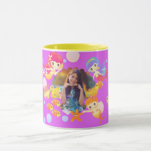 Taza Violeta de foto de Sirenas