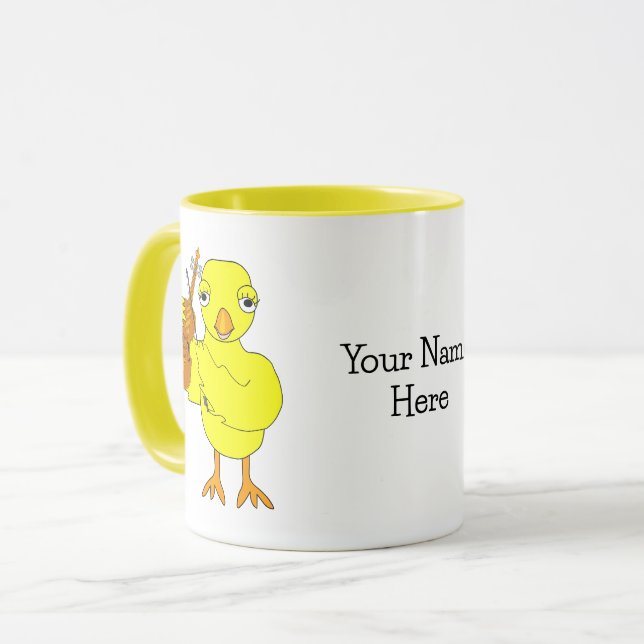 Taza Violin Chick (Anverso izquierdo)