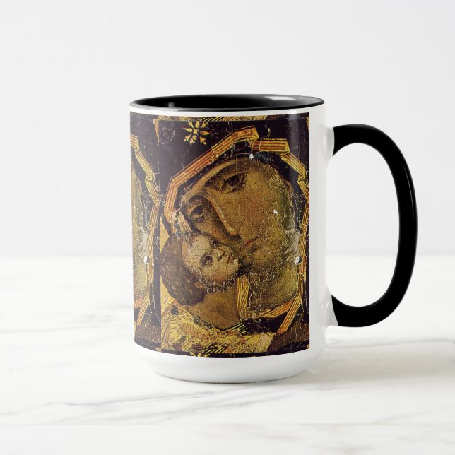 Taza Virgen de Kiev Ucrania se cierra Madonna Mug (Derecha)