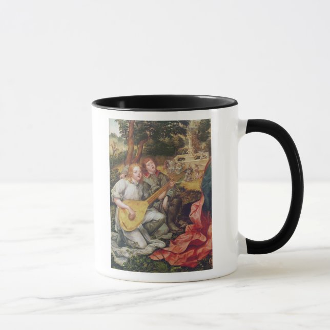 Taza Virgen y niño con ángeles (Derecha)
