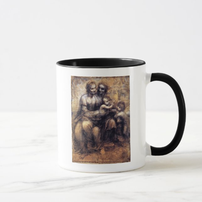 Taza Virgen y niño con el bosquejo de St Anne (Derecha)
