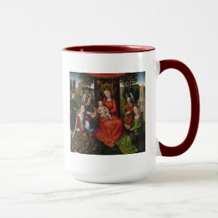 Taza Virgen y niño con los santos Catherine de