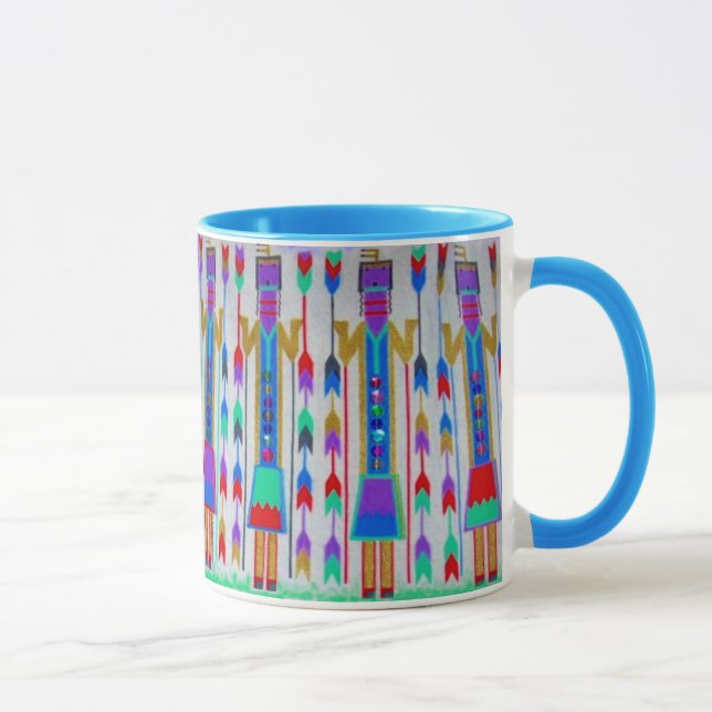 Taza virginal de las muñecas de Kachina del maíz (Derecha)