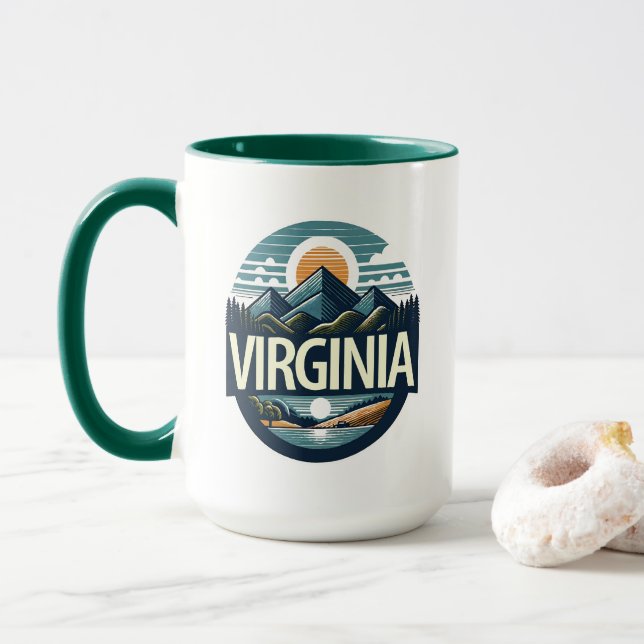 Taza Virginia (Estados Unidos de América) (Con donut)