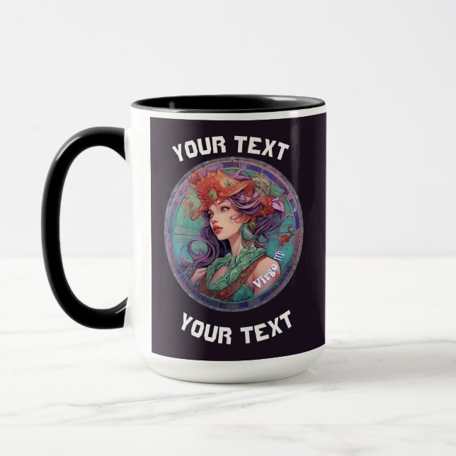 Taza Virgo Zodiac personalizado (Izquierda)