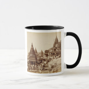 Taza Vishnu Pud y otros templos, Benares (foto de la