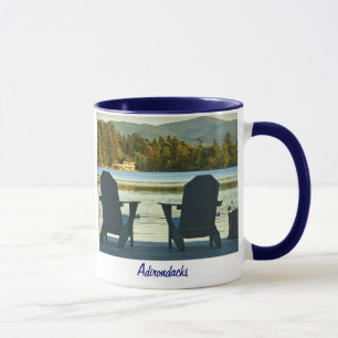 Taza Visión desde las sillas en el Adirondacks, NY de