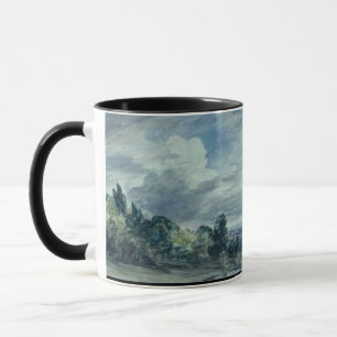 Taza Visión sobre un paisaje amplio, con los árboles 