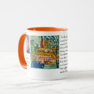Taza Visita a la Heladería Pintura / Artista Larry Lere