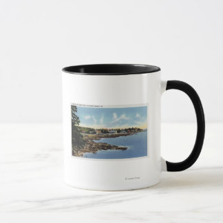 Taza Vista a lo largo de Ocean Point, casas a orillas d