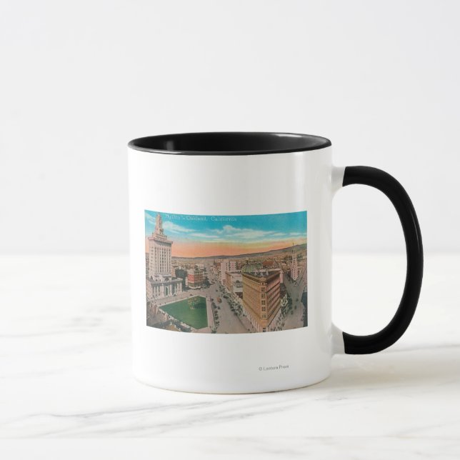 Taza Vista aérea de CityOakland, CA (Derecha)