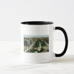 Taza Vista aérea de la avenida de la Commonwealth