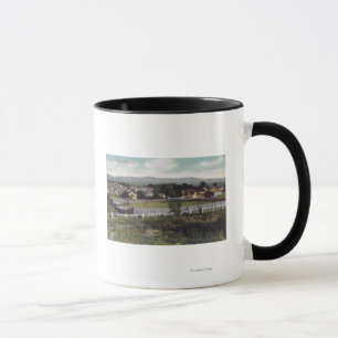 Taza Vista aérea de la ciudad de Alturas, CA