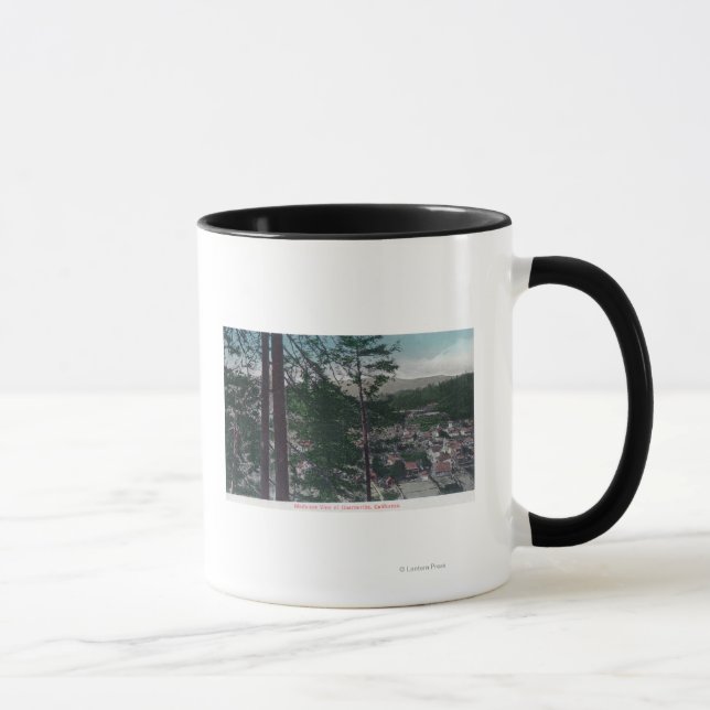 Taza Vista aérea de la ciudad de Guerneville, CA (Derecha)