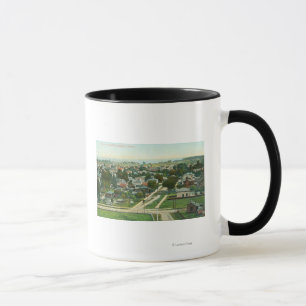 Taza Vista aérea de la ciudad de Santa Cruz, CA