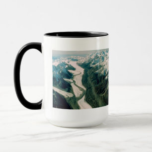 Taza Vista aérea de la cordillera de Alaska