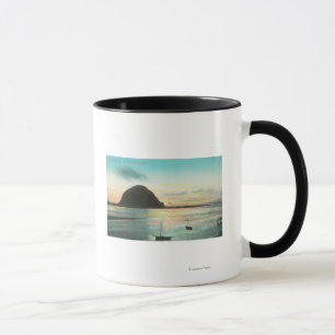Taza Vista aérea de la roca del nuevo día y de la bahía