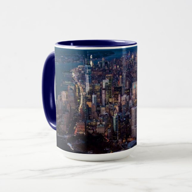 Taza Vista aérea de Manhattan (Anverso izquierdo)