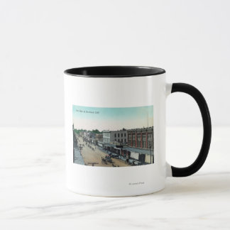 Taza Vista aérea de West Main StreetWoodland, CA
