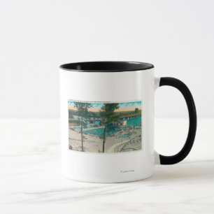 Taza Vista aérea del área que nada