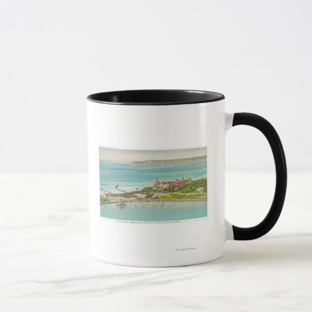 Taza Vista aérea del Hotel del Coronado (Derecha)