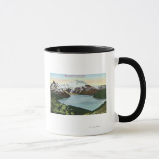 Taza Vista aérea del lago Garibaldi y del monte Garibal