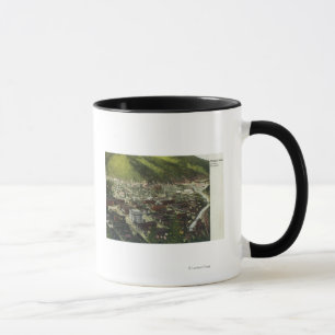 Taza Vista aérea del noroeste de TownWallace,
