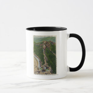 Taza Vista aérea del rastro de la bobina, castillo,
