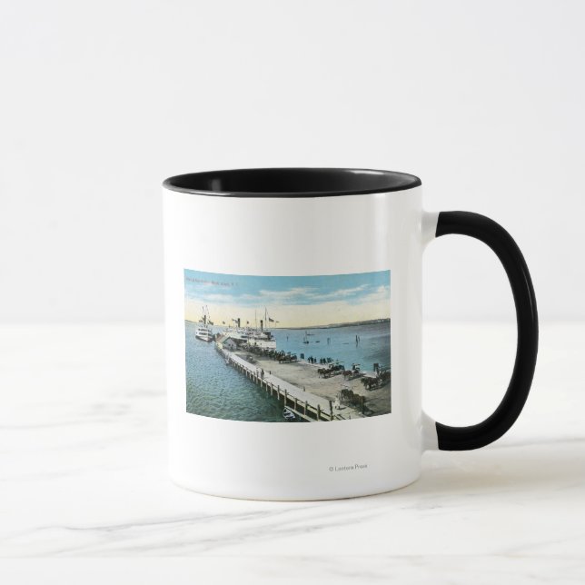 Taza Vista aérea en el nuevo puerto (Derecha)