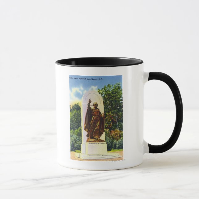 Taza Vista conmemorativa del padre Jogues (Derecha)