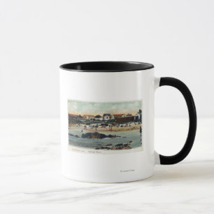 Taza Vista costera de la playa de MacabeeMonterey, CA