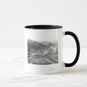 Taza Vista de aguas termales, fotografía del SD