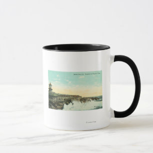 Taza Vista de Breakers en Vue de l'EauSanta Cruz, CA