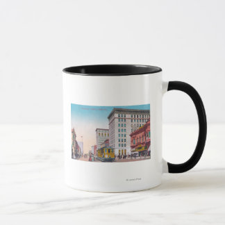 Taza Vista de Broadway con Street CarOakland, CA